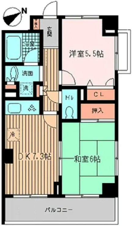 ラポール三田 4階階 間取り