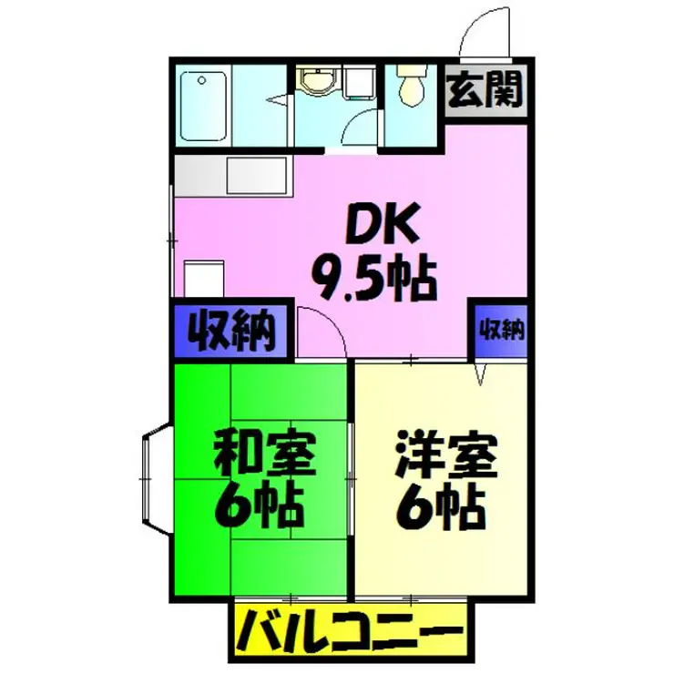 セントパークハイツ 2階階 間取り
