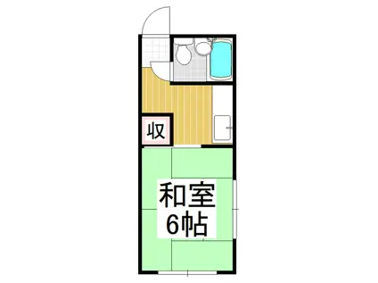 メゾンみゆき(1K/2階)の間取り写真