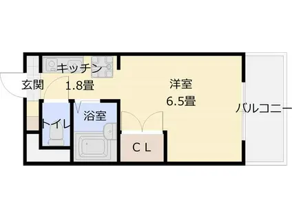 ソフィアコート(1K/2階)の間取り写真