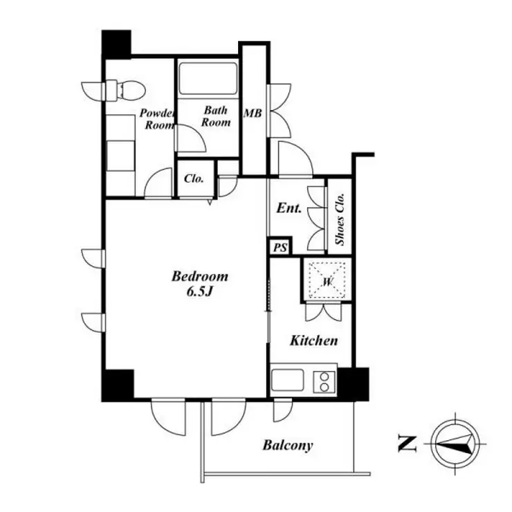  KDXレジデンス品川シーサイド 4階階 間取り