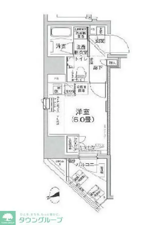 アイル グランデ南大井 9階階 間取り