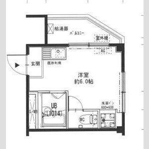池田マンション(1K/4階)の間取り写真