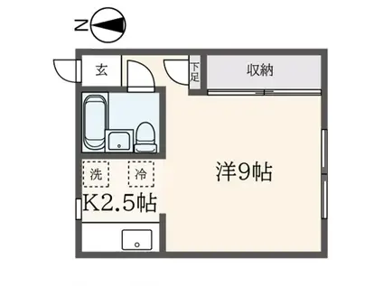 T・HOUSE(1K/1階)の間取り写真