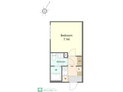 AGRANDE ODAKYU-SAGAMIHARAIII(1K/3階)の間取り写真