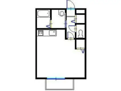 コンフォートテクノI(1K/2階)の間取り写真