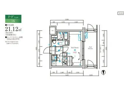 MIND MUSASHI-NAKAHARA(1K/5階)の間取り写真