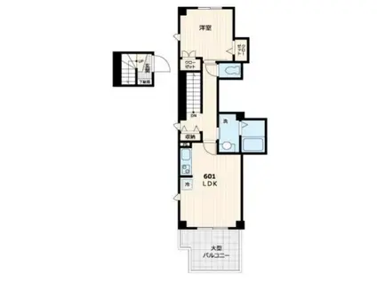 ラぺスカイツリー(1LDK/6階)の間取り写真