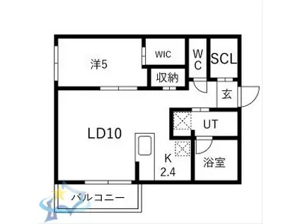 LEIALII511(1LDK/4階)の間取り写真