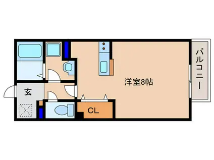 ハイツYOUII(ワンルーム/1階)の間取り写真