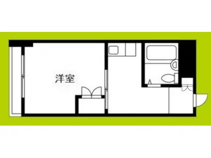 トーエー玉造第2ビル(1K/4階)の間取り写真