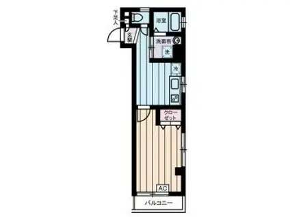 グランドール北上野(1K/3階)の間取り写真