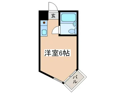 ライオンズマンション橋本第2(ワンルーム/5階)の間取り写真