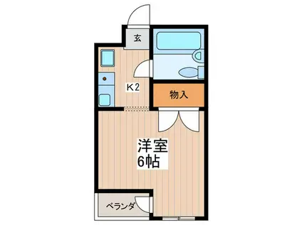 アメニティコウヤマ第12ガーデン(1K/1階)の間取り写真