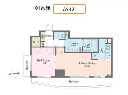 エクセレンシア駒込(1LDK/9階)の間取り写真