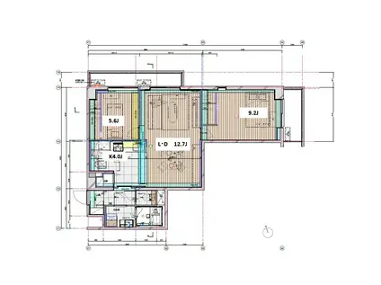 ライオンズマンション石神井公園(2LDK/7階)の間取り写真