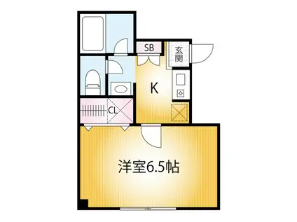 エッセンビル(1K/3階)の間取り写真