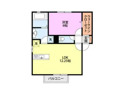 メゾンリモーネ(1LDK/1階)の間取り写真