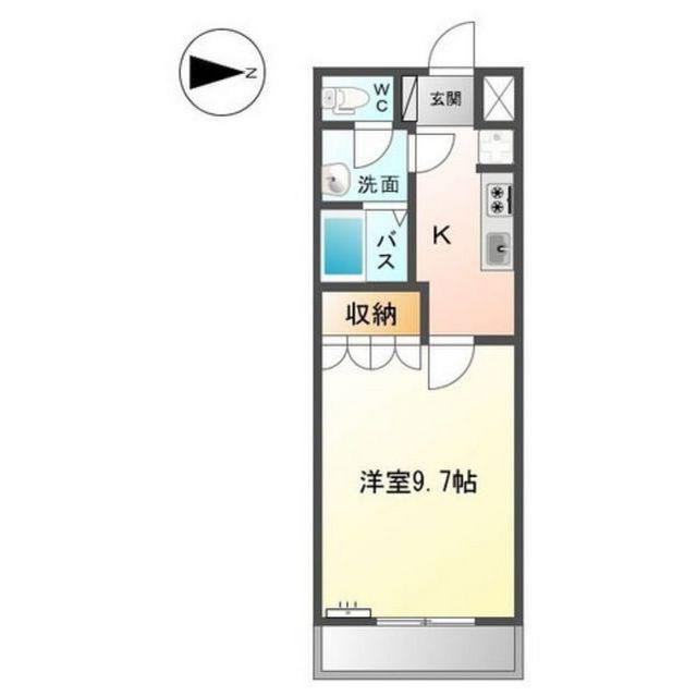 FOREST VILLA(1K/2階)の間取り写真