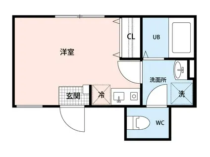 ガーデン池袋本町(ワンルーム/1階)の間取り写真