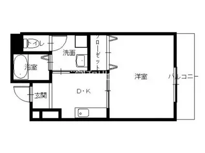 アールグレイマンション大橋(1K/7階)の間取り写真
