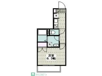 LUMIERE MAKI(1K/2階)の間取り写真