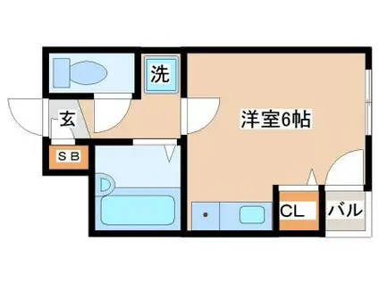 千代ヶ丘マンション(ワンルーム/3階)の間取り写真