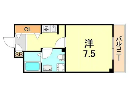 C-ARK神戸西(1K/3階)の間取り写真