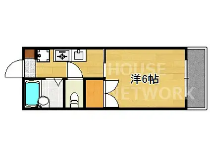 メゾン悠(1K/2階)の間取り写真