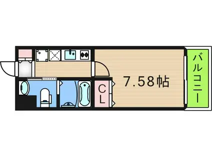 FDS FELICE KOHAMA(1K/6階)の間取り写真