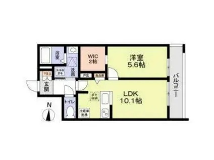 西東京市保谷町1丁目計画(1LDK/2階)の間取り写真