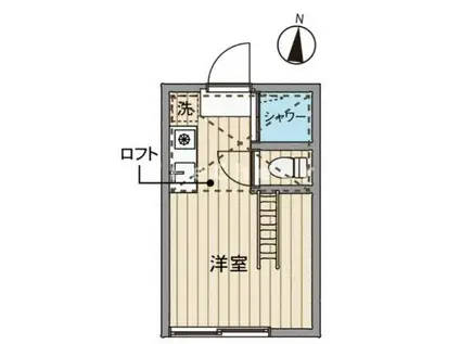 フェリスミーテ(ワンルーム/2階)の間取り写真