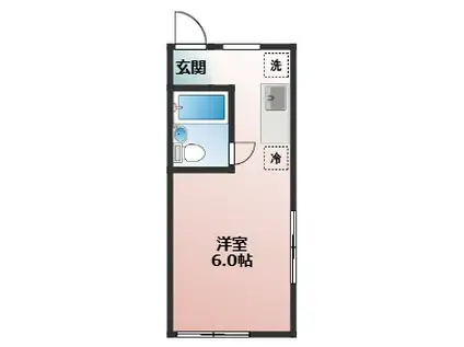 シャルムコンフォート(ワンルーム/1階)の間取り写真