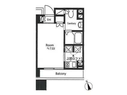 カスタリア戸越駅前(1K/5階)の間取り写真