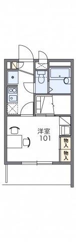 レオパレス名駅南(1K/3階)の間取り写真