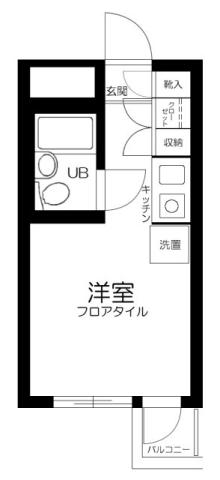 メゾン池袋(ワンルーム/2階)の間取り写真