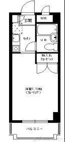 エクセレンス新大阪(1K/8階)の間取り写真