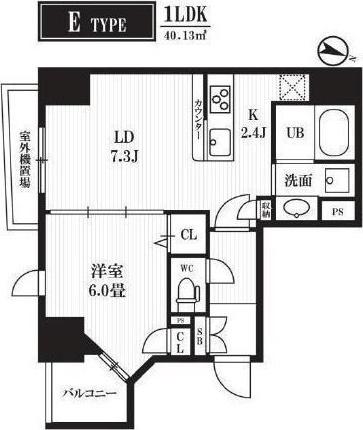 PEAKS神田(1LDK/2階)の間取り写真