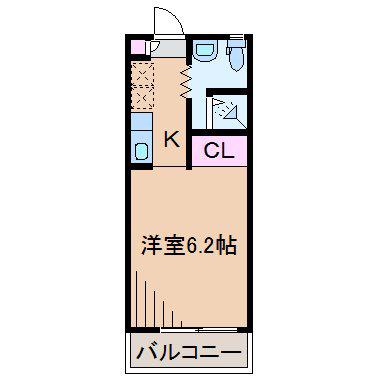 ダイユー41番館(1K/2階)の間取り写真