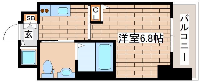ファーストフィオーレ神戸元町(1K/9階)の間取り写真