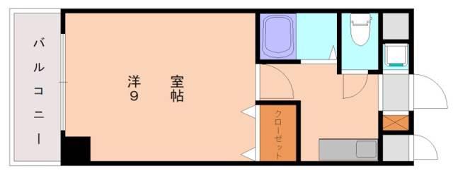 マルワロイヤルガーデン(1K/3階)の間取り写真