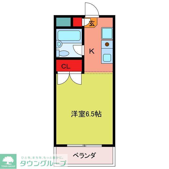 キャンパスビレッジ高坂(1K/3階)の間取り写真