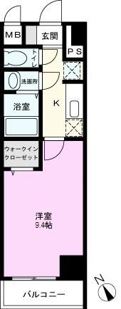 LINK KASUKABE(1K/10階)の間取り写真