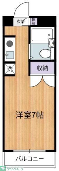 ヴィラアベニュー(1K/2階)の間取り写真