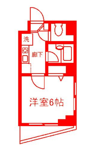 HOUZENVII(1K/7階)の間取り写真
