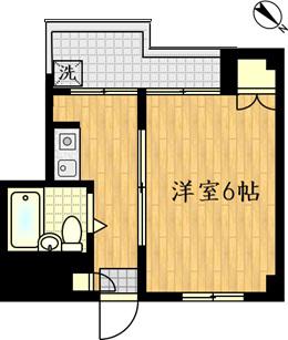 ルミエールたちばな(1K/2階)の間取り写真