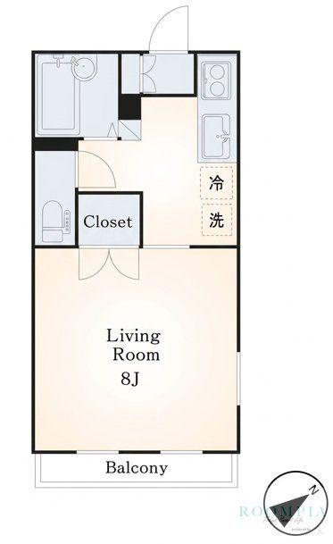 ビラビアンカ(1K/1階)の間取り写真