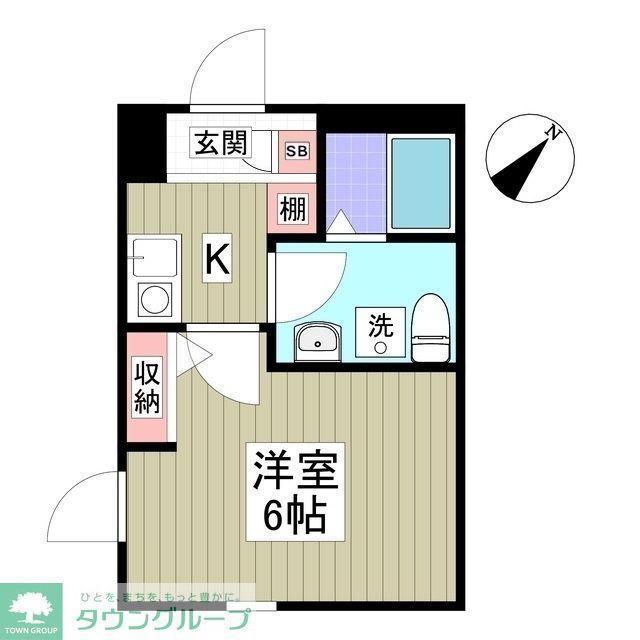 ルナール・オアシス白岡(1K/3階)の間取り写真