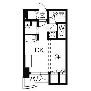 サンシャインシティ弐番館(1K/3階)の間取り写真