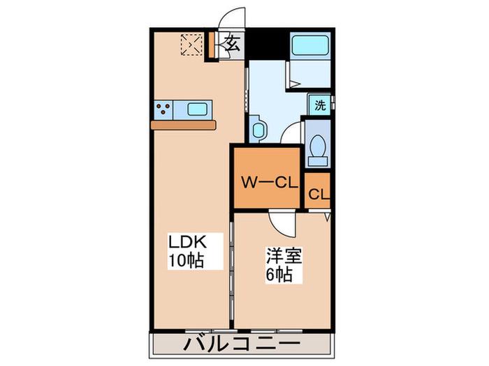 モチダパークマンション(1LDK/5階)の間取り写真